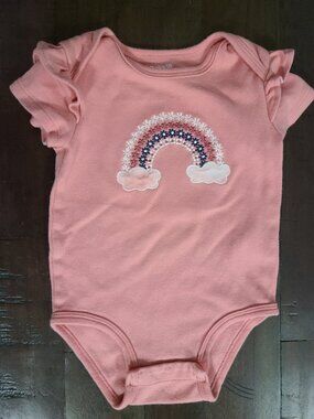 ☀️ 10 for $10 Pekkle Pink Rainbow Bodysuit